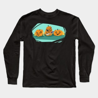 Sketchy Pumpkins Long Sleeve T-Shirt